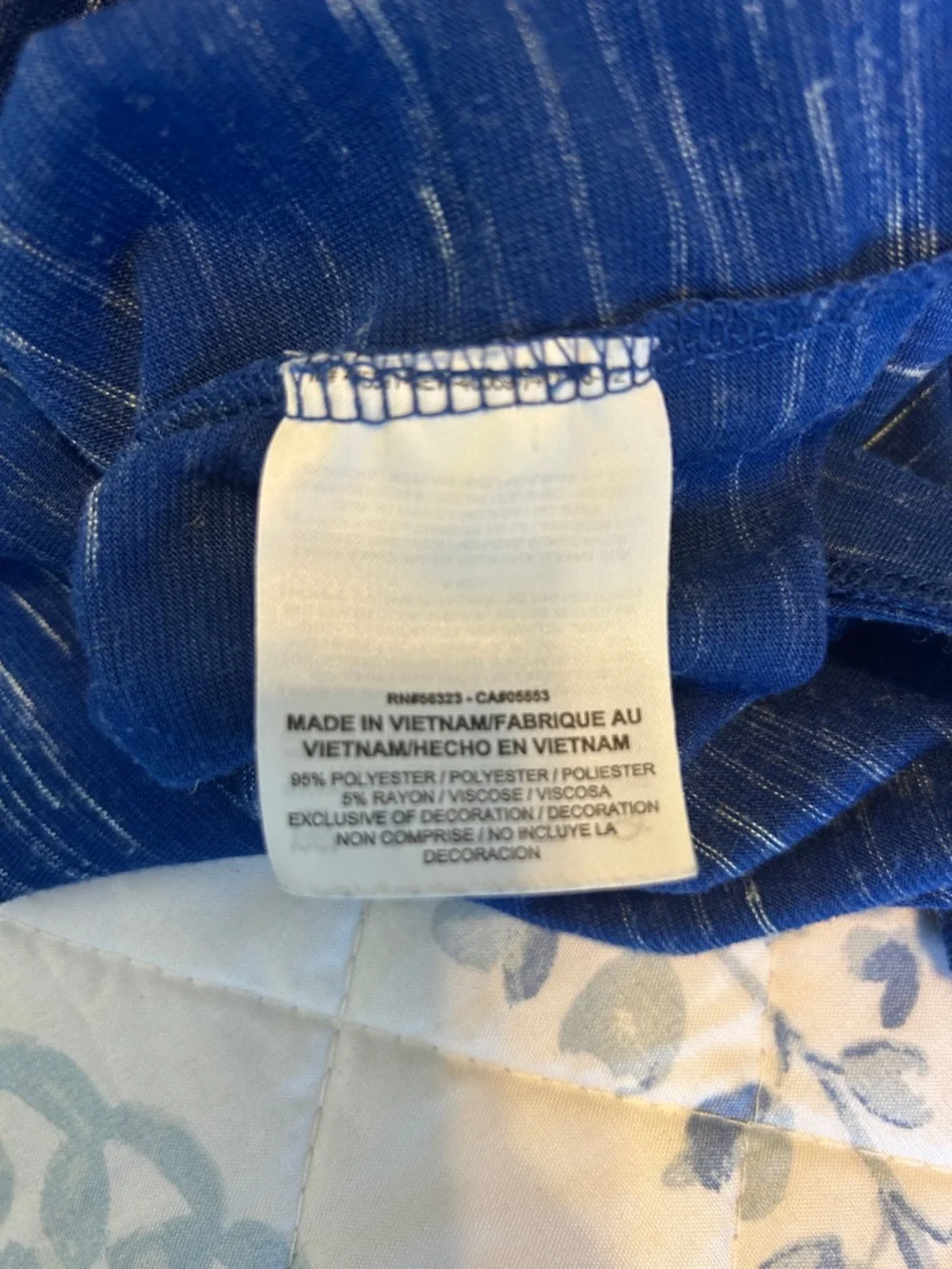 Nike Dri- Fit blue and white top